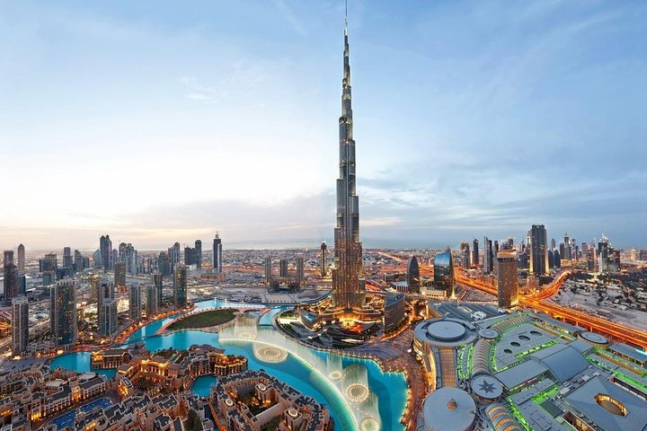 Experience the iconic skyline of Dubai where the Burj Khalifa rises majestically above a city of gleaming structures and vibrant urban life inviting unforgettable moments at every turn.